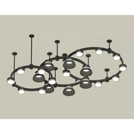 Ambrella Light Acrylic lamp, XR92222010, GX53 LED 12 W, black sand, silver, white matte