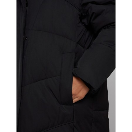 Coat insulated winter female, size 44, black color-12