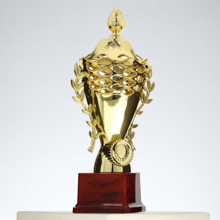 Cup 184a, award figure, gold, plastic stand, 29 × 14 × 9.5 cm.-4