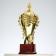 Cup 184a, award figure, gold, plastic stand, 29 × 14 × 9.5 cm.