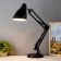 Highway lamp style 1x60W E27 Black K-1,8M base+clamp