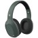 Pero BH04 headphones, wireless, full -size, microphone, 400 mAh, up to 20 hours, green