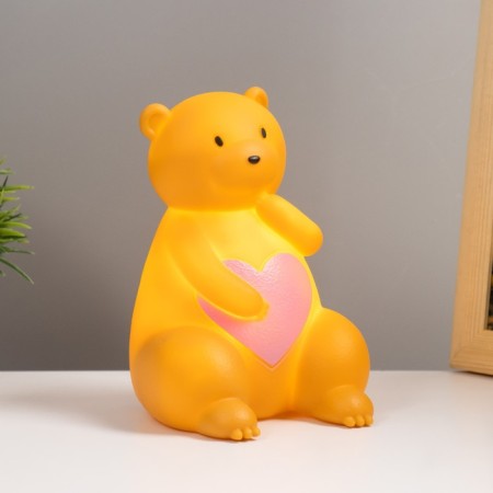 Nightmare "Bear in love" Led 3xlr44 yellow 10x9x12.5 cm Risalux-1
