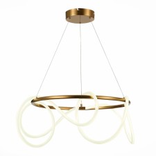 Suspension lamp ST LUCE. SL6102.303.55. Sagrato. 1x35 W, LED, 4000K, 4600 LM, 60x60x30 cm, brass color