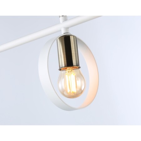 Suspended Ambrella Traditional Loft TR8228, E27, white, bronze-4