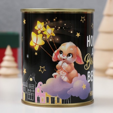 Socks with print in the jar "socks for magic evenings" (female, mix)-1
