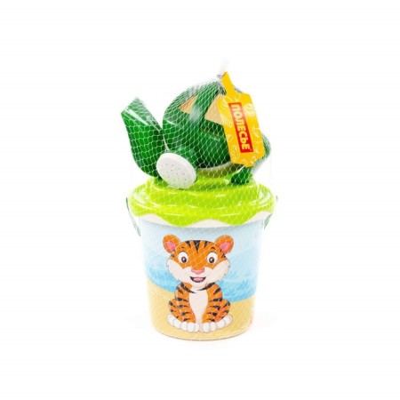 Sanding set No. 654 Safari: bucket, chipper-sun, shovel, robberies, watering can, mix color-4