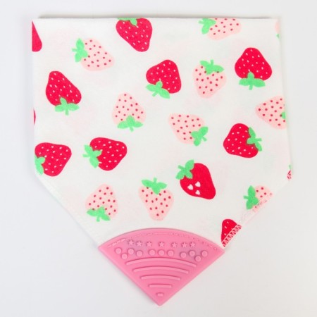 Bandana Bibslate Bibslate/Snoby for feeding, waterproof with a teetker on a button, pink color, mix-10