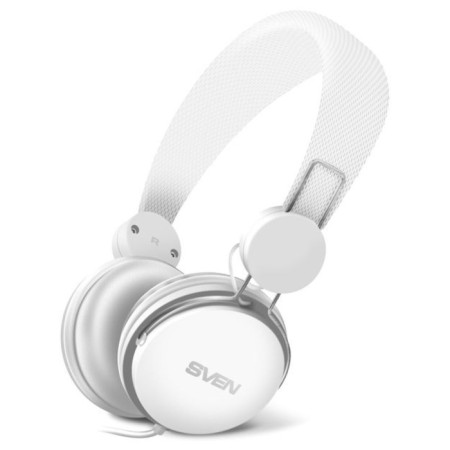 Headphones with a microphone SVEN AP-321M white 1.2M Falled headband (SV-015381)-1