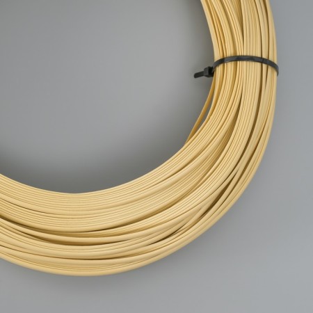 Smooth artificial rattan 6 mm 100 m half a pipe (straw)-1