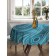 The tablecloth "Blue vortex", round, Saten, d = 150 cm