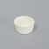 White tartlet, 2.3 x 1.5 cm