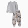 Pajamas for a boy, the color is gray/hedgehog, height 116 cm