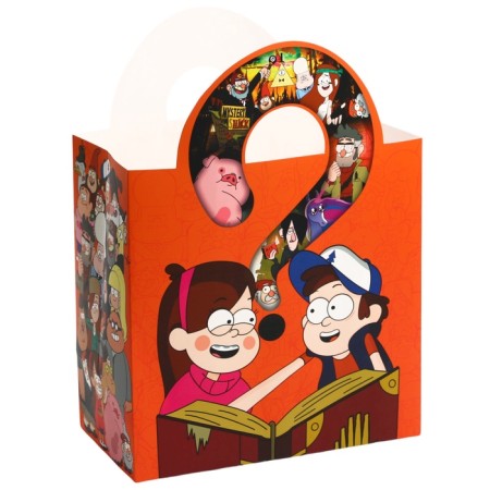 Gift package with packaging paper, 22x22x12 cm, gravity farz-3