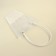 Bag for flowers is transparent, moisture -resistant, white, 26x24x12 cm