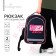 School backpack, 37 x 27 x 16 cm, ergonomic back, calligrata b "Anima eyes"