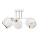 Frida chandelier 3he27 40W white-gold 48x48x26 cm Bayerlux