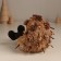 Decor "Hedgehog with a spruce branch and a bow on the head" 12x10x14 cm