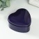 Casket Metal for a candle "Heart. Metallic" Violet 7x7x3.5 cm