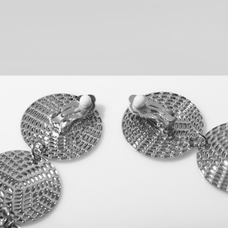 Clips "Lightness" three disks, color silver-1