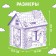 House coloring "Masha and the Bear" 3 in 1