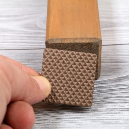 Layer furniture square tundra, size 38 x 38 mm, 8 pcs., Polymer, brown-10
