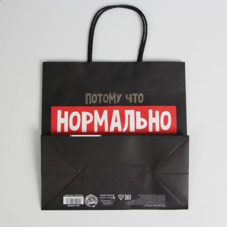 Gift package “Normally must answer”, 22 x 22 x 11 cm, new year-4