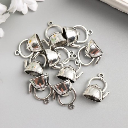 Decor Metal for creativity "Text" (A35087) 2.2x1.7 cm-1
