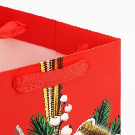 Packages for the bottle "Happy New Year", Bant 13 x 32 x 11.3 cm, New Year-4