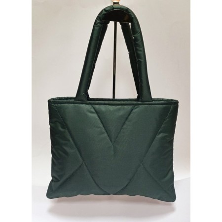 Female woman mila nylon dark green color-3