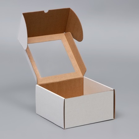 Box for the cake, with a window, 20 x 20 x 10 cm-2