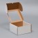 Box for the cake, with a window, 20 x 20 x 10 cm