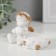 Polystone candlestick "Angel with a heart, in a golden wreath" 6x5.3x8 cm