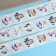 Stickers in the roll "New Year's mood", 500 pcs, 3.8 x 3.8 cm
