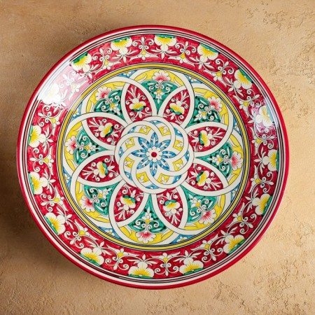 Largan Rishtan ceramics "Flowers", 42 cm, mix-1