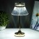 Table lamp sensory "Bianka" LED 10W AKB gold 15x15x33 cm