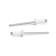 Rolls of the tundra krep, exhaust, aluminum-old, 4x10 mm, white, 50 pcs
