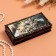 Casket "Bouquet of the valley with lilac", black, 8.5 × 17 cm, lacquer miniature