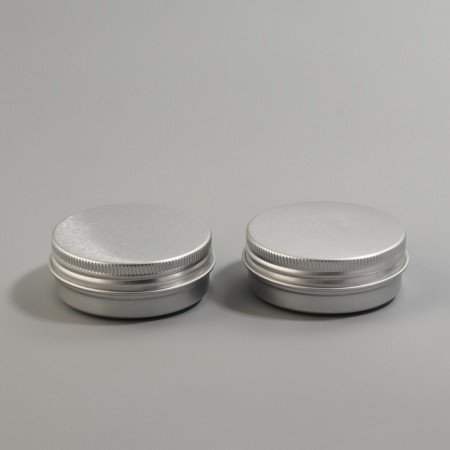 Storage jar, packing 2 pcs, 20 ml, silver color-1