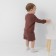 Kidsa (sweatshirt, shorts) minku, brown color, height 92-98 cm