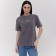 Female T-shirt, dark gray color, one size (42-46)