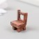 Figure for Florarium Polystone "Wooden Stol" 1.8x1.5x2.5 cm