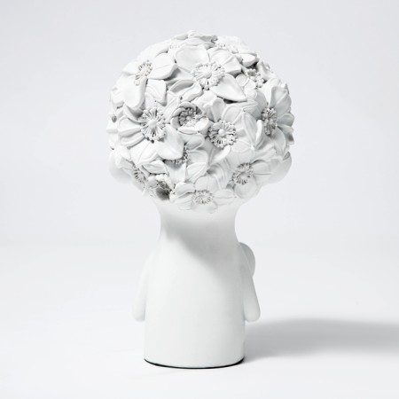 Figure Polystone "Love" Color White 12 x 6.5 x 22 cm-2