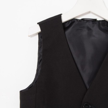 School vest for a boy, black, height 146 (36/m)-5