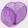A basket for storing a toe with a cat “Kitik”, 42 x 42 x 42 cm, purple