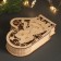 New Year's Basket-Warehouse "Snake and Snowflakes" 21x16x5 cm