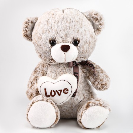 Soft toy "Bear with a heart", 30 cm, color mix