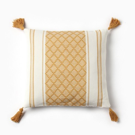 Decorative pillowcase "Ethel" Scandil 45x45 cm mustard, polyester