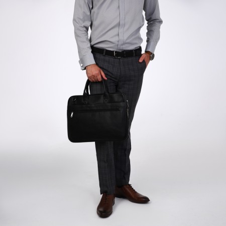 Male bag, black color-7