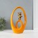 Souvenir Ceramics "Bear - Dreams in reality" orange with gold 6x15.5x27 cm